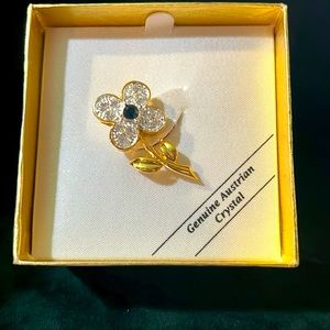 Vintage Austrian Crystal Pin